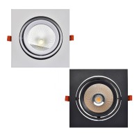 Mimarled Kare Tekli Philips Ledli 30W Sıva Altı Spot Beyaz, Siyah