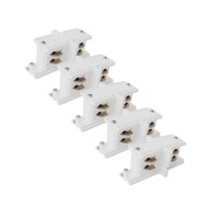 Mimarled Trifaze Ray Ara Birleştirme Aparatı Beyaz, Siyah 5 Adet