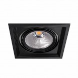 Hareketli Tekli Kare 18 cm Sıva Altı Gömme Led Spot Armatür 30 Watt