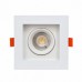 ABS Kare Sıva Altı GU10 7W LED Spot Armatür Beyaz Kasa 3 Adet ABS Kare Sıva Altı GU10 7W LED Spot Armatür Beyaz Kasa 3 Adet