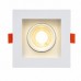ABS Kare Sıva Altı GU10 7W LED Spot Armatür Beyaz Kasa 3 Adet ABS Kare Sıva Altı GU10 7W LED Spot Armatür Beyaz Kasa 3 Adet