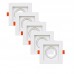 ABS Kare Sıva Altı GU10 LED Spot Armatür Kasası Beyaz 5 Adet ABS Kare Sıva Altı GU10 LED Spot Armatür Kasası Beyaz 5 Adet