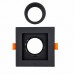 ABS Kare Sıva Altı GU10 LED Spot Armatür Kasası Siyah 3 Adet ABS Kare Sıva Altı GU10 LED Spot Armatür Kasası Siyah 3 Adet